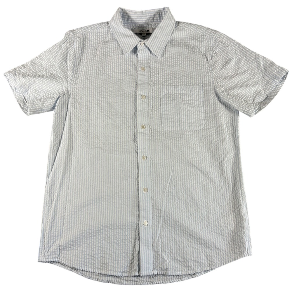 Joe's Jeans Button Down Shirt Mens Medium Blue Casual Lightweight Premium
